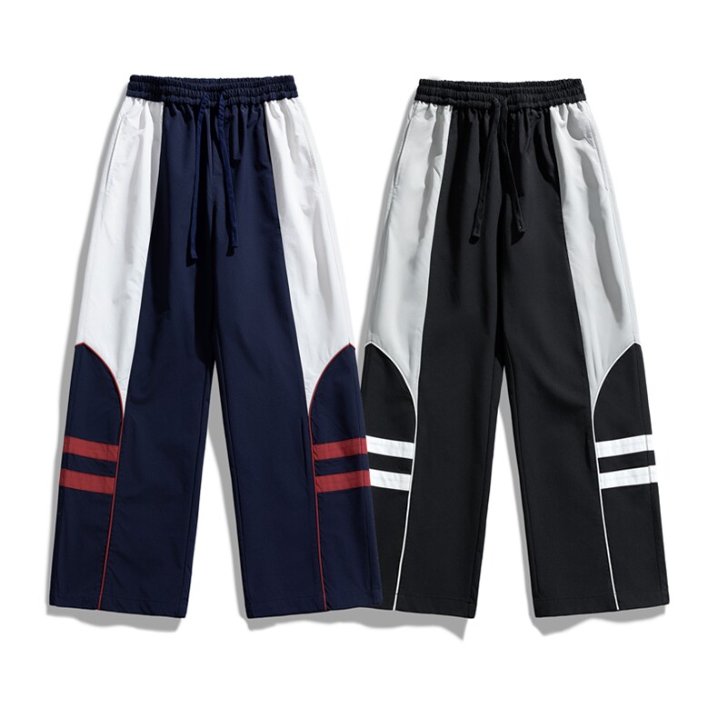 25秋季新款现货拼色直筒休闲裤情侣运动登山裤DSA157B-K6573-P43，男装休闲裤，电商A157B