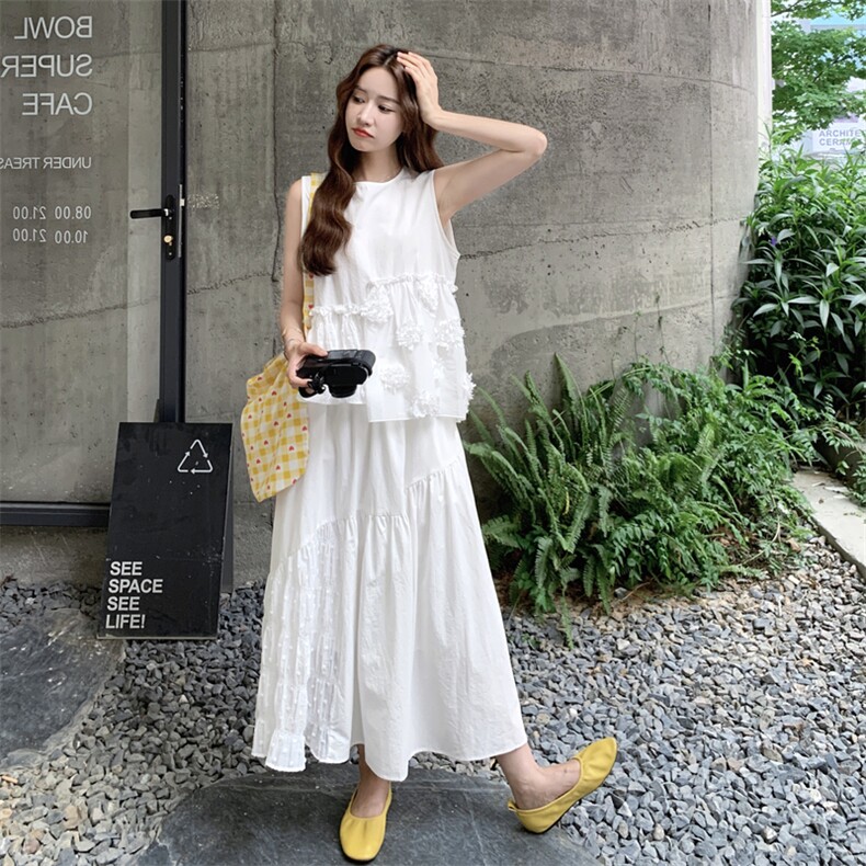 新品立体花朵拼接套装2C117-1775P165K238,女装套装/套裙,2C117