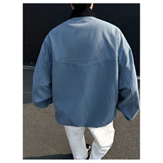 高质量洗水新春季拼接翻领飞行服外套男女水洗宽松高街百搭夹克，男装夹克，星座506A