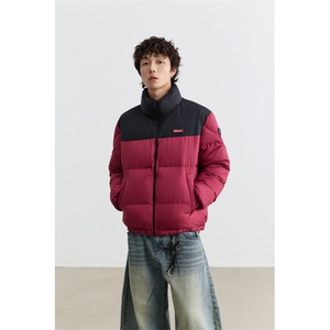 新标90%绒 有报告 撞色短款宽松羽绒服外套 Y5006 /P190图片