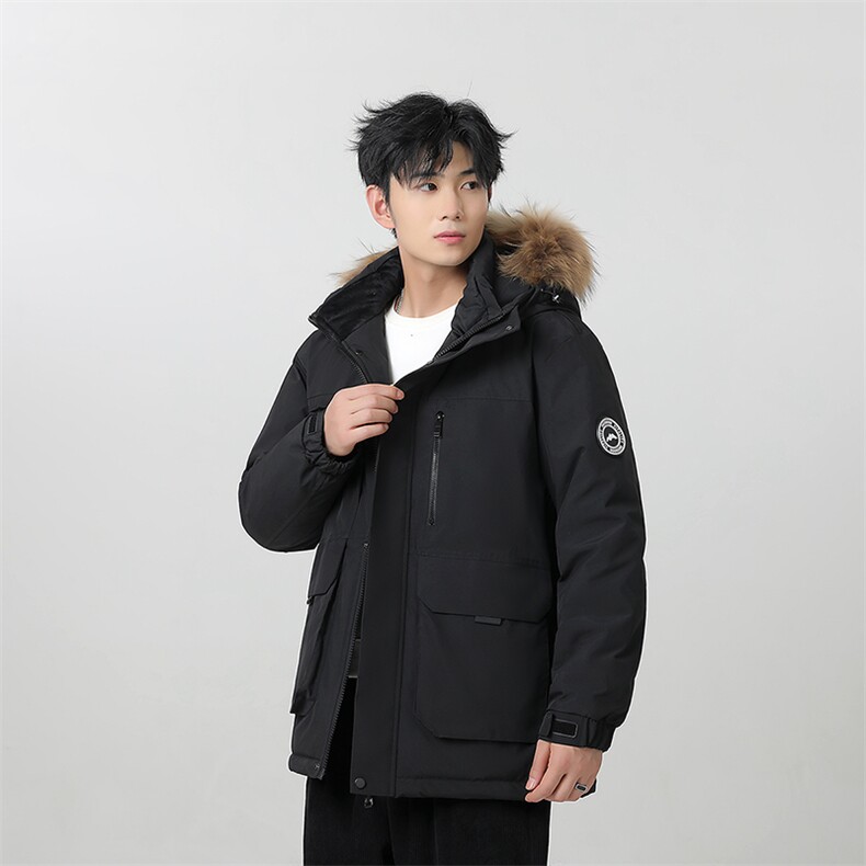 主推款：时尚连帽户外运动大码90白鸭绒羽绒服得物二开保暖外套潮，男装羽绒服，星座210-5(原414-2)