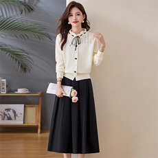 欣贝拉春装新款轻熟风2026年春季女两件套针织裙子【现货】应季款，女装套装/套裙，欣贝拉