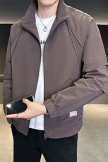 秋季2025新款夹克男纯色立领百搭帅气男士外套A313-86515-P108，男装夹克，电商A313