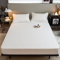 新款大豆抗菌磨毛提花夹棉床笠，床单，一起卖家纺