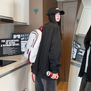港风大码美式潮牌男女情侣款圆领夹克外套 XZ213-JKMM03-P75控98图片