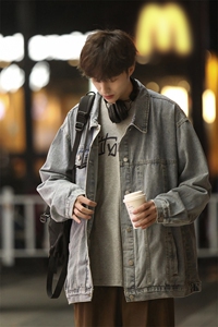 HQ1204-TP68控88-Cityboy秋季2025男ins痞帅牛仔夹克港风潮外套图片