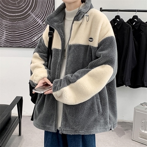 冬装青少年加绒加厚棉衣港风羊羔绒保暖外套男女 910-P105控价138图片