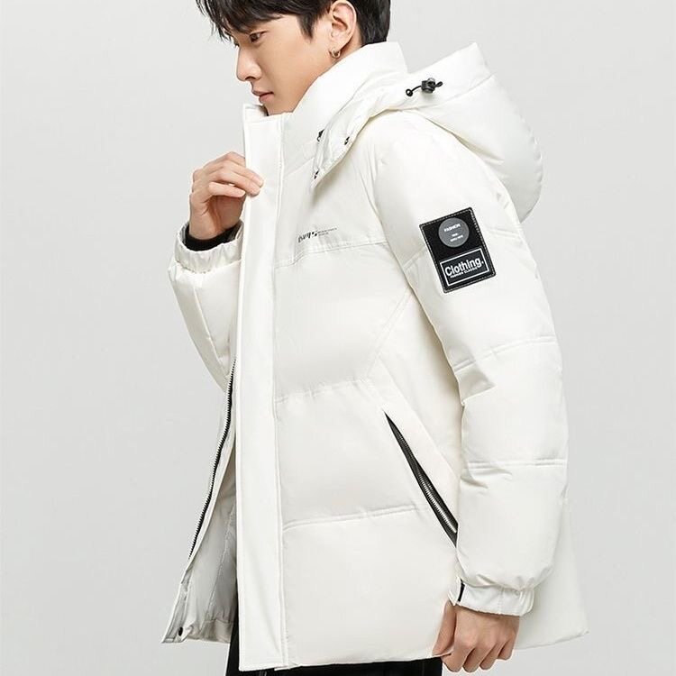 2025冬季新款90白鸭绒连帽休闲羽绒服男外套备货充足R9021-P150,男装羽绒服,星座301D(原星座1004-8）