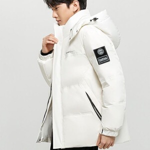 2025冬季新款90白鸭绒连帽休闲羽绒服男外套 备货充足 R9021-P150图片