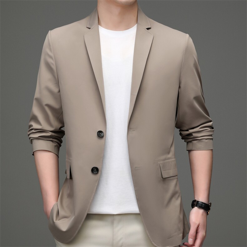 2023年春款男士上衣无缝单件西服P205，男装西服，电商D223-1