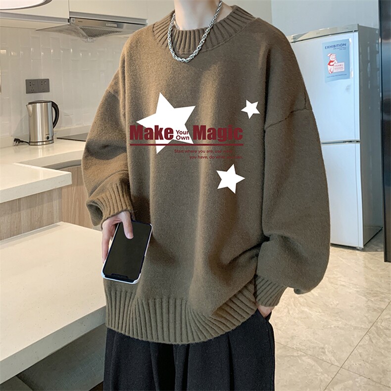 半高领毛衣男大码胖子针织衫毛线衣M18379-P45加绒款-P65,男装针织衫/毛衣,电商A040