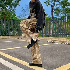 新款男长裤潮流秋季流行休闲裤时尚都市宽松型原宿日系B29P68，男装牛仔裤，星座1116-2