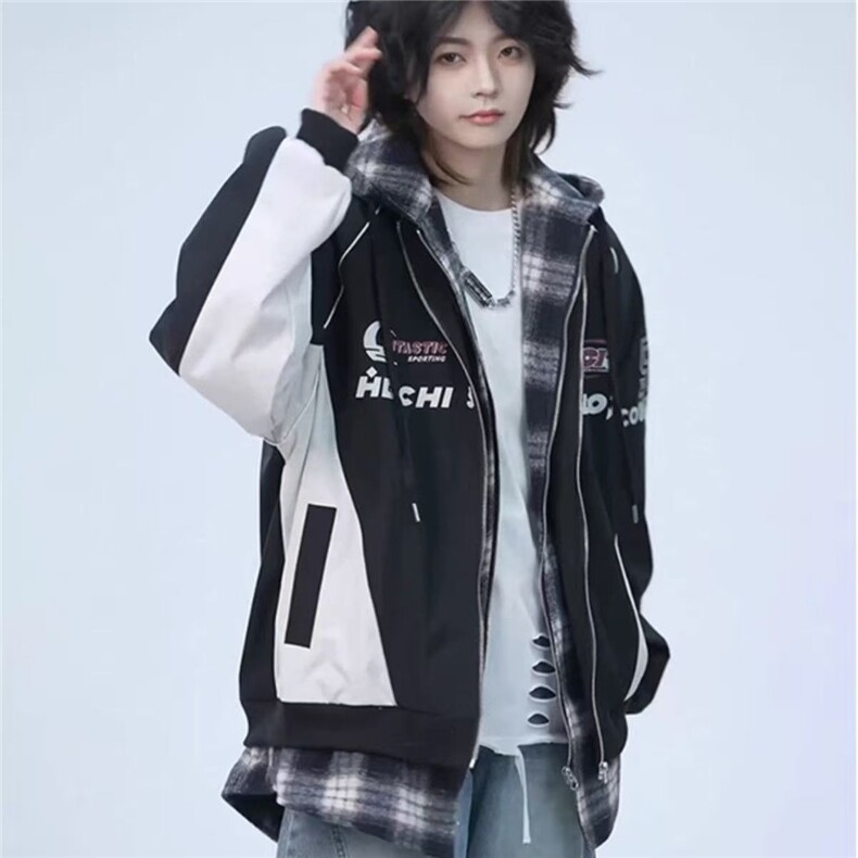 2025春秋vintage机车夹克男女潮牌情侣高级感外套美式飞行员短款,男装夹克,星座1210-1