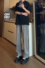 现货水洗复古宽松直筒牛仔裤男K5806-P50控78，男装牛仔裤，星座205