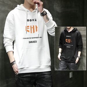 套头卫衣男春秋季韩版青少年运动休闲潮流连帽衣服DF173T图片