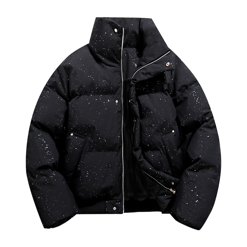 美式复古短款棉服男冬季满天星设计感立领外套潮牌高级感cleanfit,男装棉衣,星座1402-1