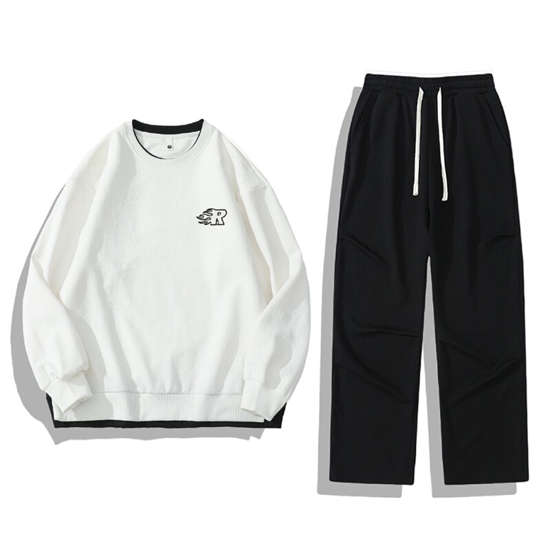 春季新款现货情侣套装男DSA157B-TZ5865-P80,男装休闲套装,电商A157B