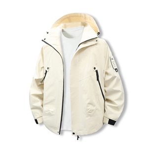 新品男士山系风连帽工装外套冲锋衣男女防风户外登山服518-P38图片