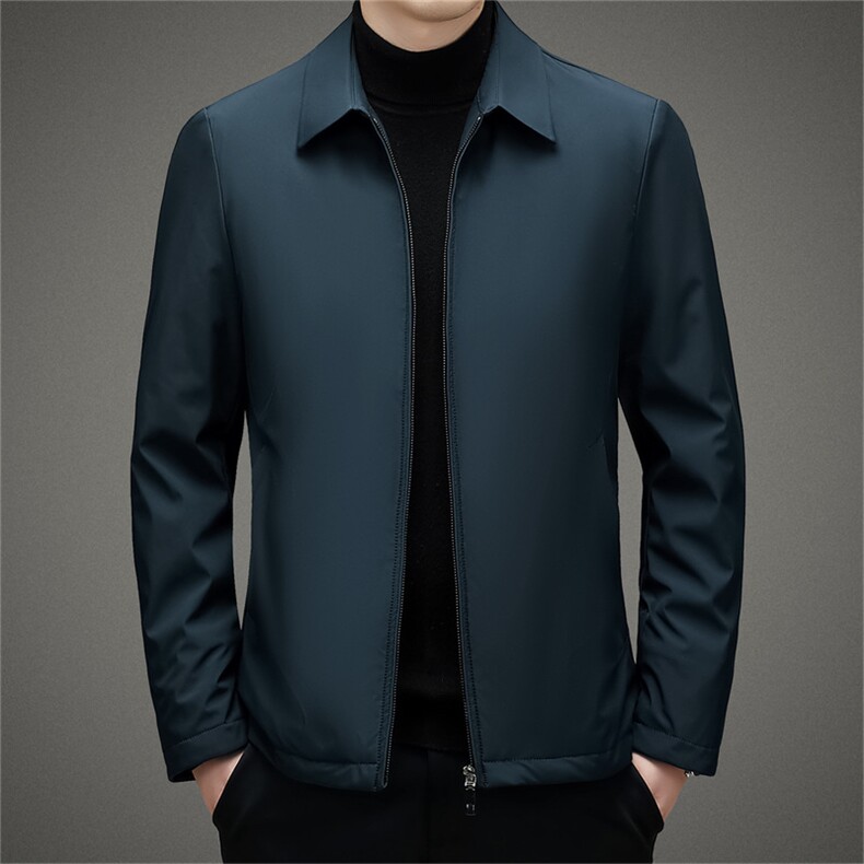 BAMJ-92202钱塘2020-2中年男士冬季厚款翻领简约百搭羽绒服P145图片