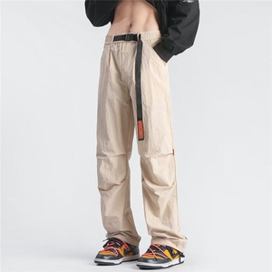 运动工装裤男宽松直筒春季日系复古宽松休闲裤K702-310B-1-P45图片