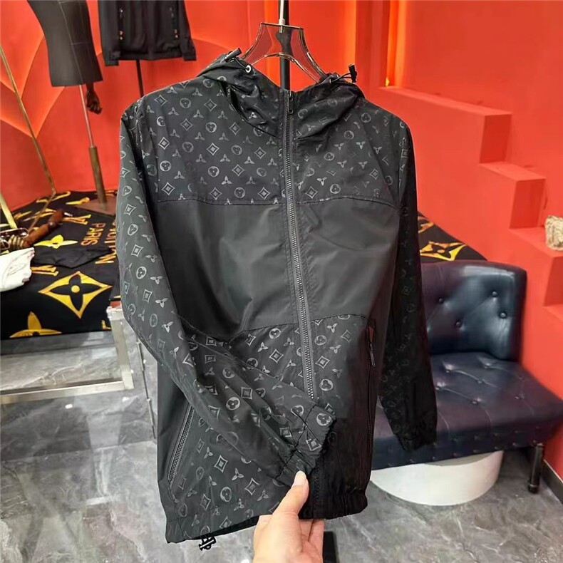 (网络图慎用有大货)轻奢配色休闲夹克外套连帽313B-JK917-P105,男装夹克,星座313B