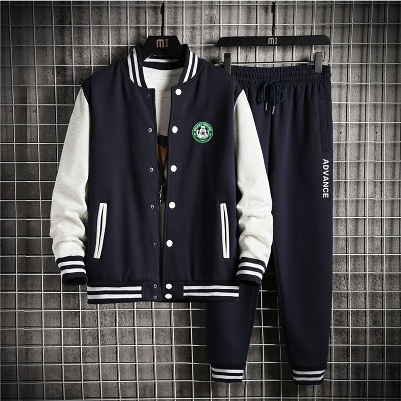 秋季新款棒球服卫衣套装大码宽松两件套XZ102A-4-8652-P95，男装休闲套装，星座211-2