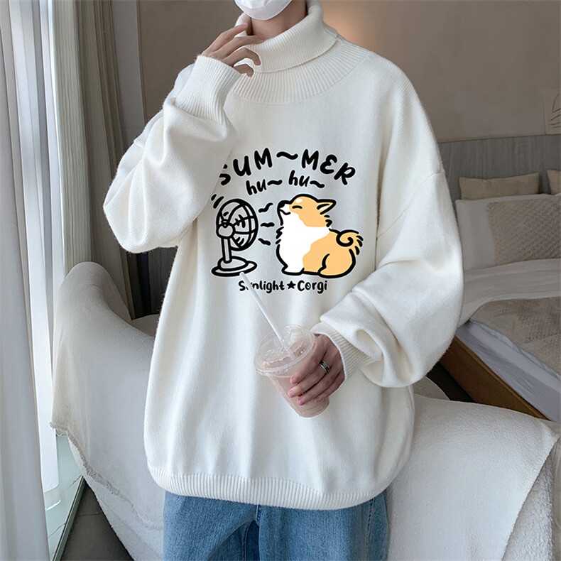 8XL高领毛衣男大码胖子堆堆领打底羊毛衫GM45420-P45加绒款-P65,男装T恤,电商A040