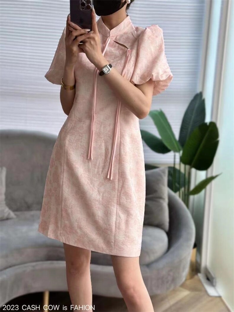 新中式改良旗袍连衣裙，女装汉服/婚纱/旗袍/礼服，哥卓