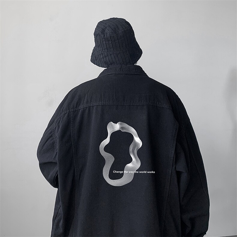牛仔夹克男大码牛仔外套男茄克NJ77390-P60,男装工装外套,电商A040