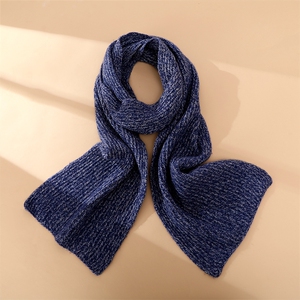 秋冬季羊绒简约休闲百搭时尚三股花纱元宝针围巾图片