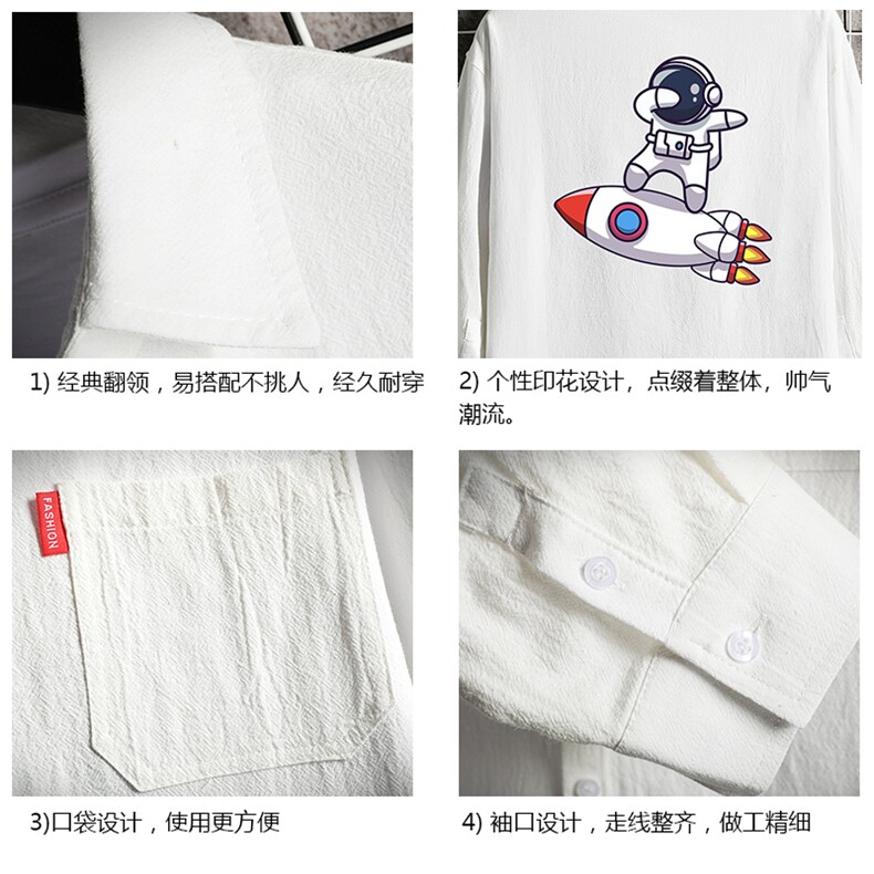 QC58158-P45亚麻七分袖衬衫男大码五分袖衬衣男短袖网格挂拍,男装衬衫,电商A040A