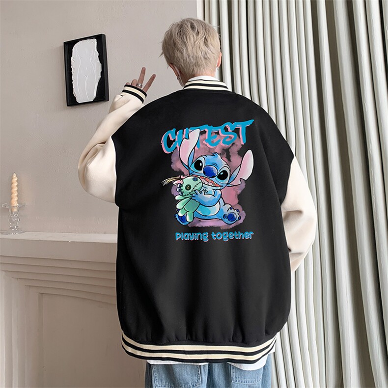 摇粒绒棒球服男大码开衫卫衣男夹克BF86335-P65,男装夹克,电商A040