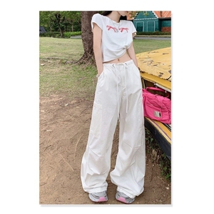 W9533-P50 网图现货 美式高街新款辣妹宽松阔腿休闲裤图片