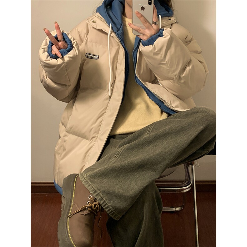 冬季宽松/连帽休闲外套潮加厚棉衣XZ102B-1M6628-P110,男装棉衣,星座102B-1