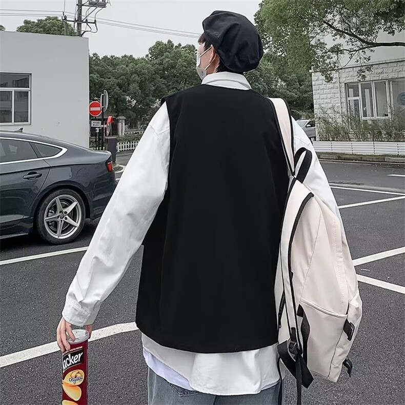 wassuphappy美式工装马甲男夏季薄款无袖坎肩上衣服潮牌休闲外套,男装背心/马甲,星座1116-2