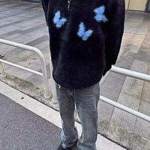BX029-P50 潮流时尚流行文艺慵懒长袖毛衣简约新款ins日系百搭图片