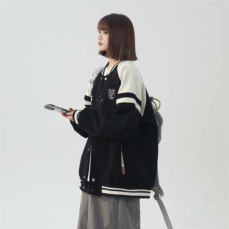 2025学院风复古拼色夹克JK572-P98控138,男装夹克,电商A148-1