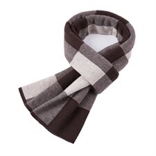 B1045加厚韩版羊毛围脖礼盒装山羊绒围巾男冬季羊绒保暖围巾，围巾手套帽子，星座510A-1