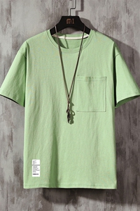 DX24045-P25大口袋百搭短袖t恤男大码半袖体恤上衣服图片