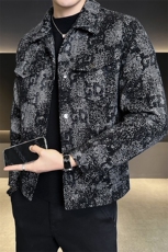 毛呢50羽绒服男士数据款修身保暖外套潮牌印花B317/25322/P215，男装羽绒服，电商B317