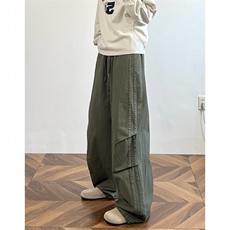 美式高街小众休闲裤男个性工装百搭设计感长裤子E9012/P5078，男装牛仔裤，电商D202