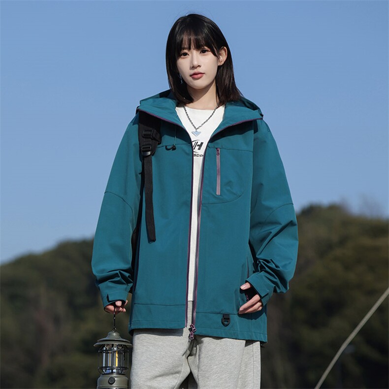 新款男女高品质户外登山服青少年学生冲锋衣夹克外套HS6633-P80,男装夹克,星座1206（原A206）