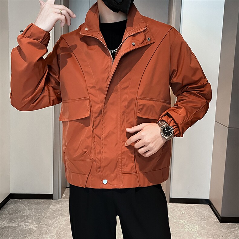 工装外套男新款潮流短款夹克衣服男士春秋款上衣,男装夹克,星座1013