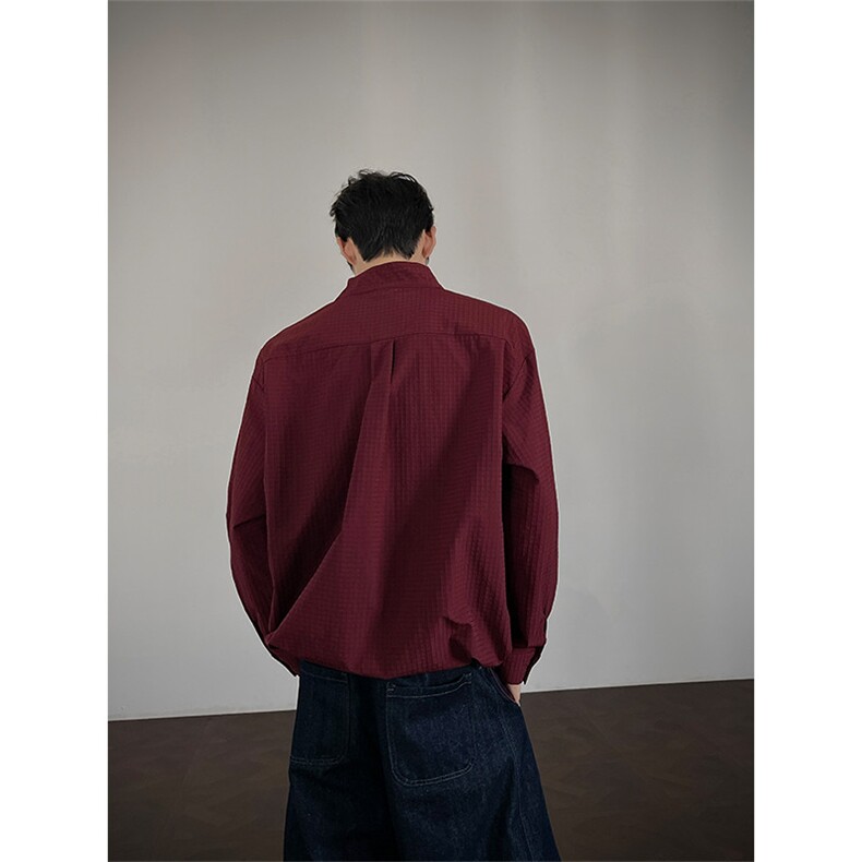 时尚立领棒球服衬衫韩版户外宽松抽绳防晒外套衬衫男冲锋衣P42,男装防晒衣,电商B319