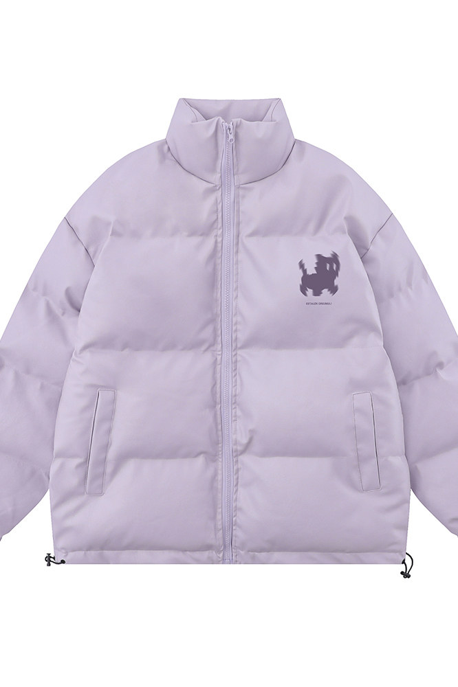 白底新款冬季时尚百搭宽松字母印花棉服外套MY6454P115控158,男装棉衣,电商A268-1