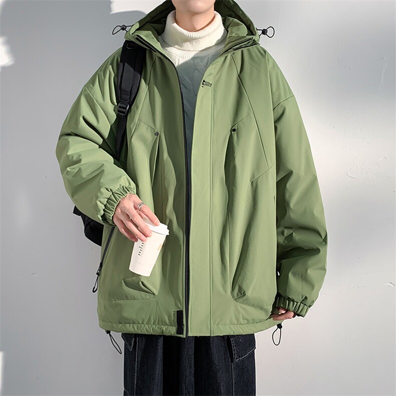 潮牌秋冬季男潮流休闲连帽外套保暖防风棉衣棉服A321-MY8745-P95,男装棉衣,电商A321