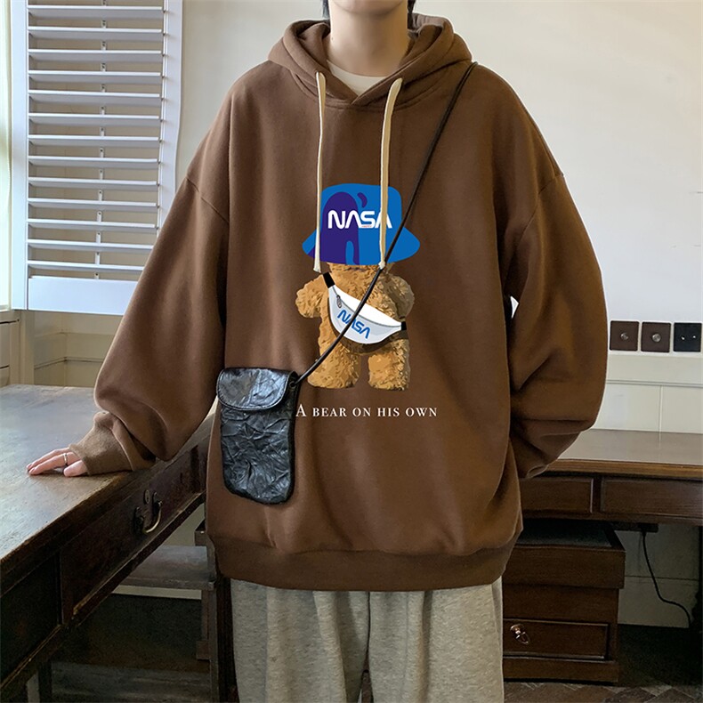 纯棉连帽卫衣男大码运动帽衫宽松薄WY2288-P35,男装卫衣,电商A040