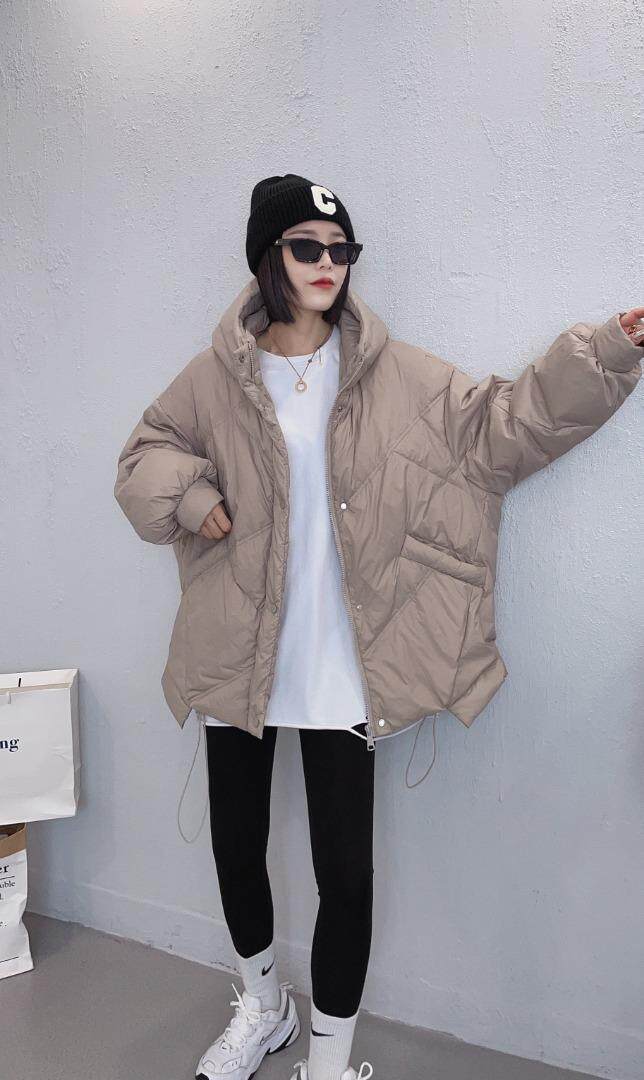 韩版休闲设计款羽绒服，女装羽绒服，那简