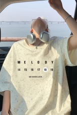 ！2026夏季新款男士百搭字母印花潮牌短袖T恤半袖T2536特P25，男装T恤，电商B220