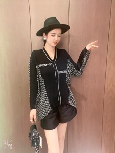欧版针织拼接图片